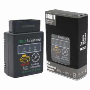 סורק תקלות רכב אלחוטי OBD2 מתקדם (ELM327) בחיבור Bluetooth – תואם לאנדרואיד, אייפון